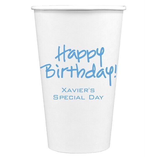 Studio Happy Birthday Paper Coffee Cups